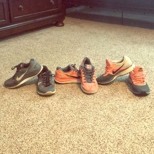 3 pairs of Nike women’s size 7 shoes